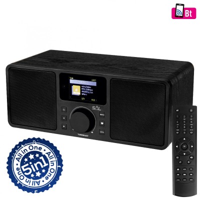 Internet radio, 5in1, negru - INR 5000/BK